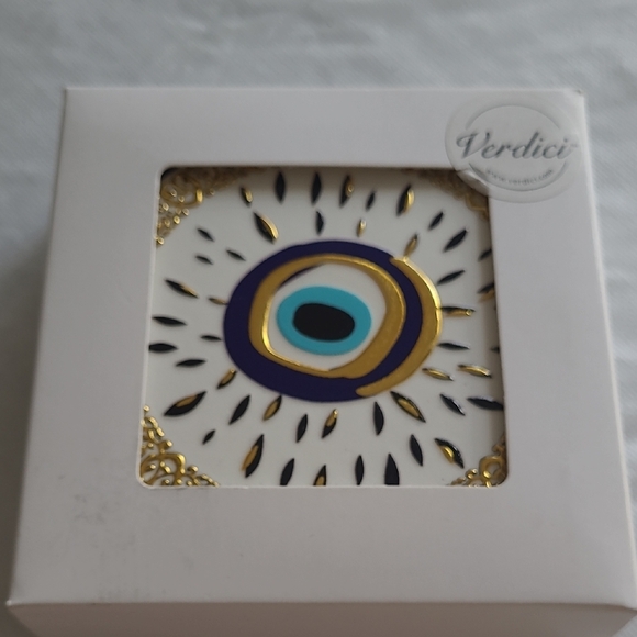 ๐NIB Evil Eye Bar Coasters Set - Picture 4 of 4